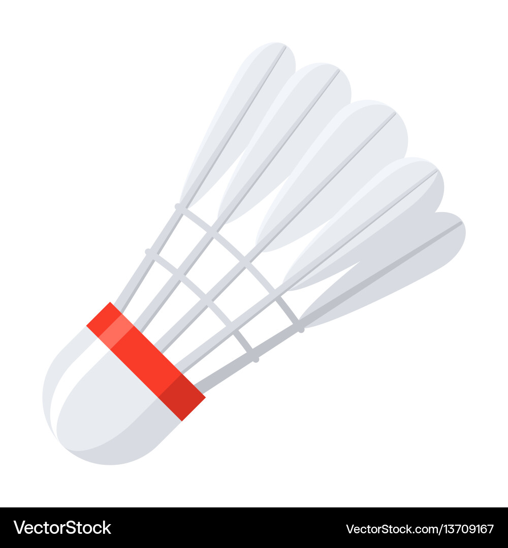 Badminton Shuttlecock Icon Vector Image