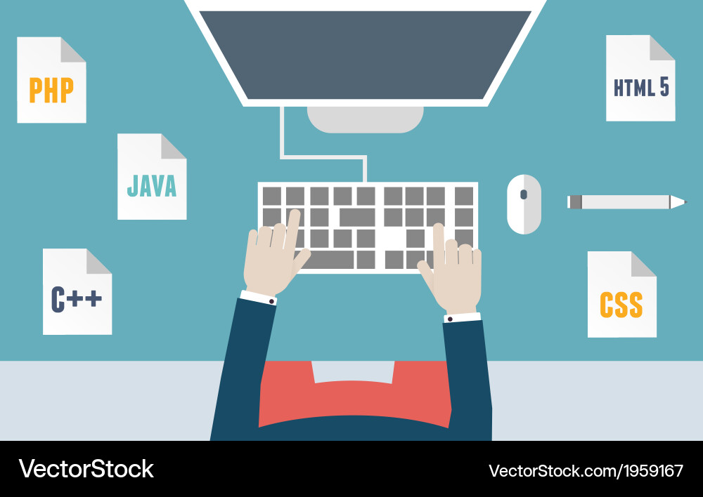 Software Development Workflow vector image