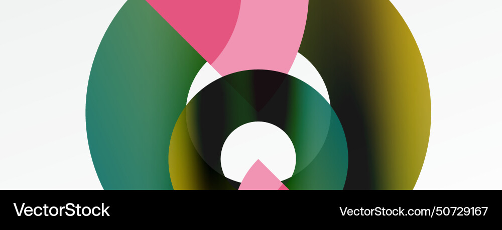 Trendy simple circle abstract background Vector Image