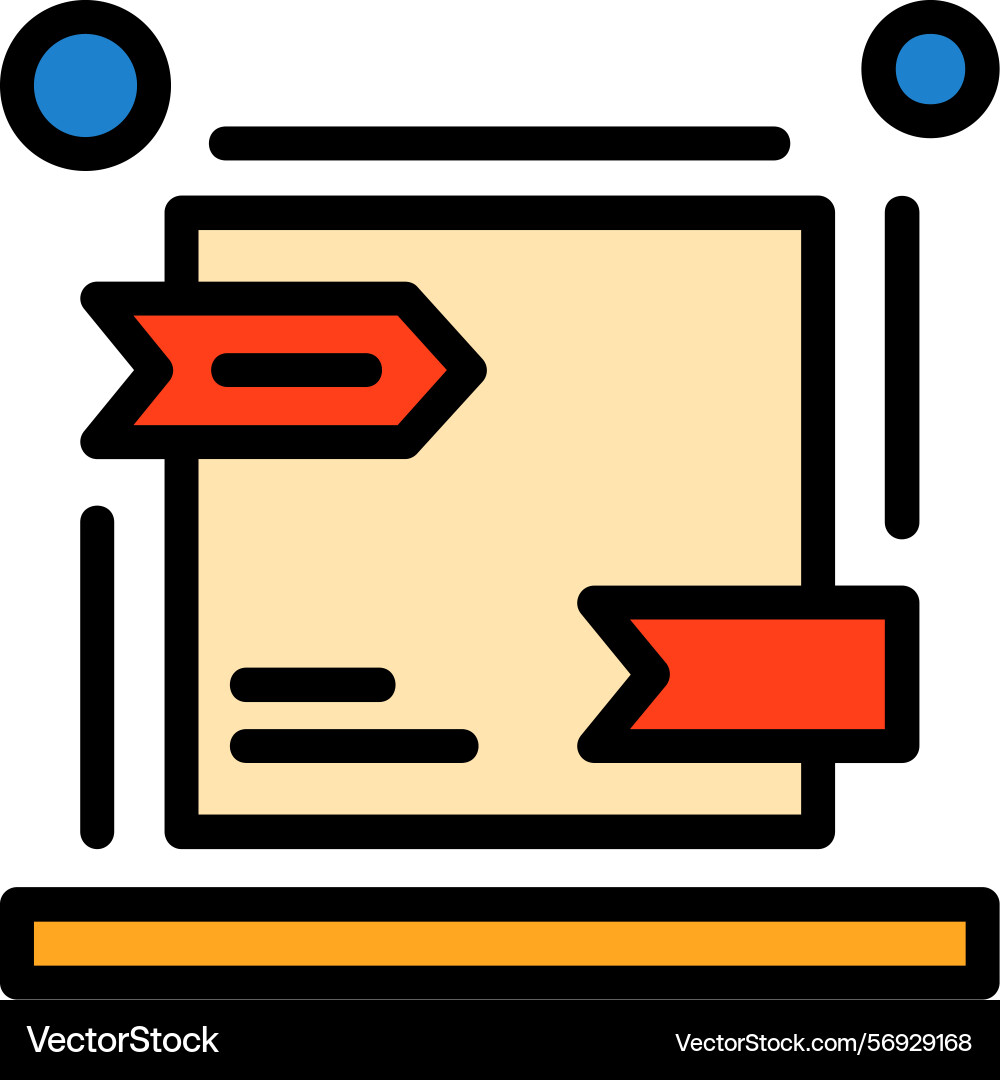 Canonical url line filled style icon design Vector Image