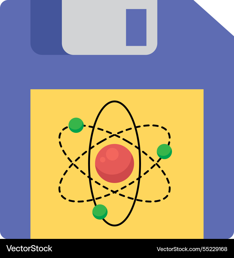 Quantum storage data encryption futuristic Vector Image