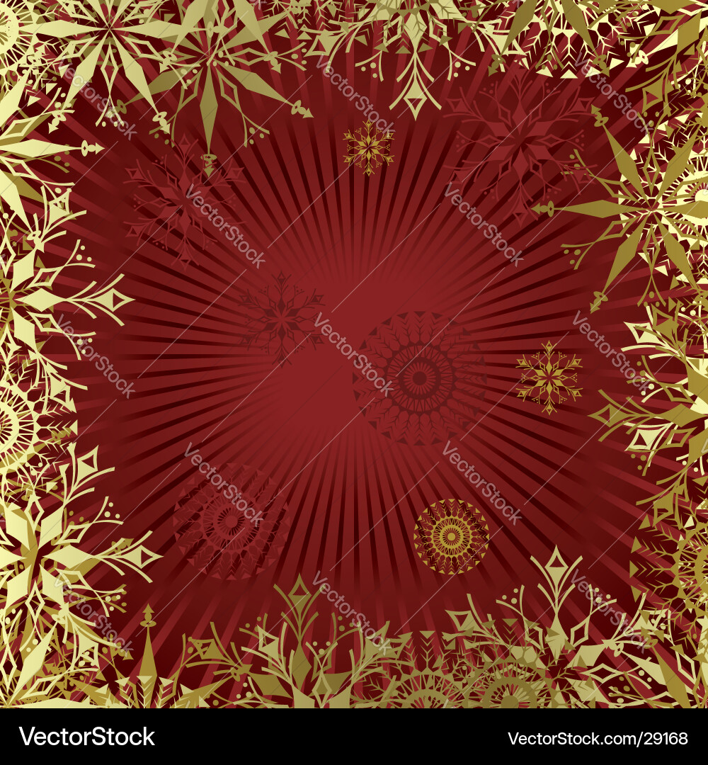 Winter Snowflake Background Vector Image