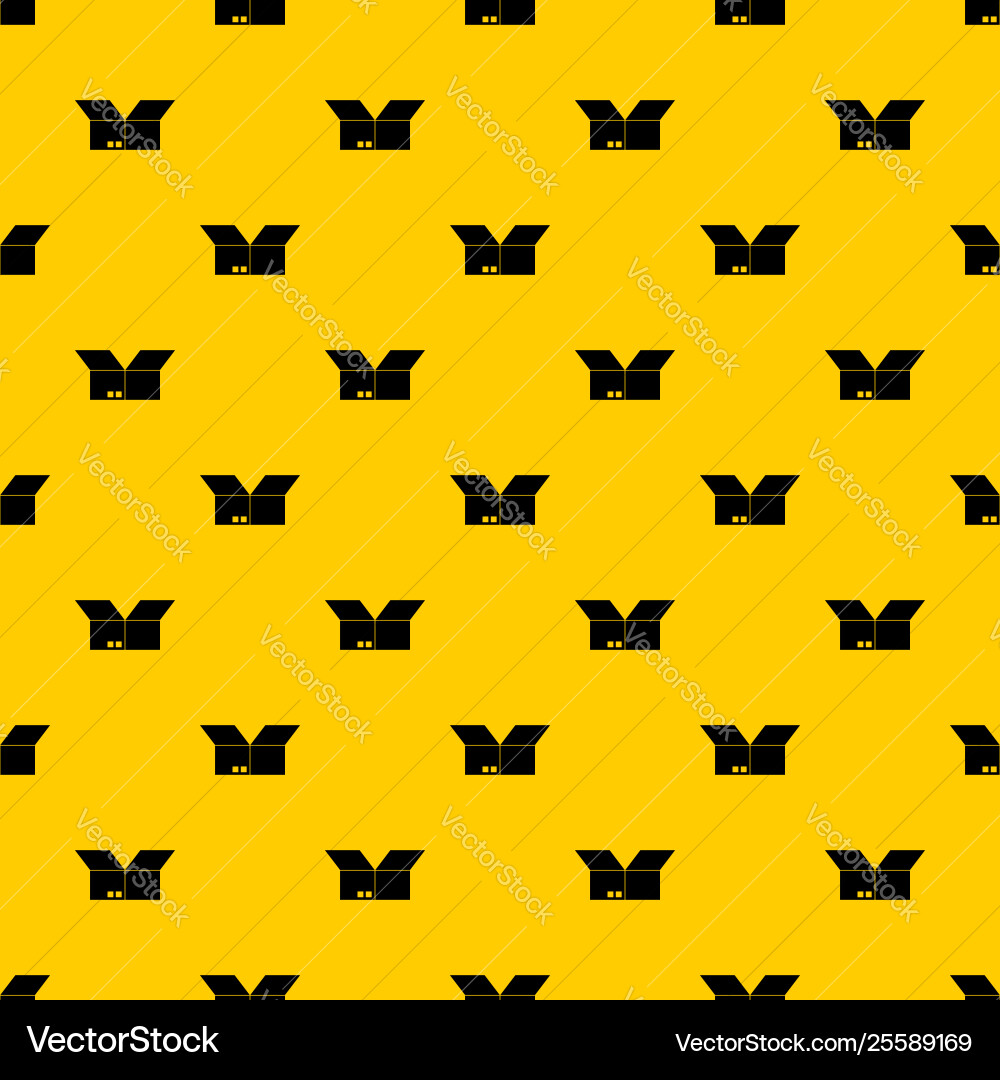 Opened cardboard box pattern Opened cardboard box pattern Vector Image