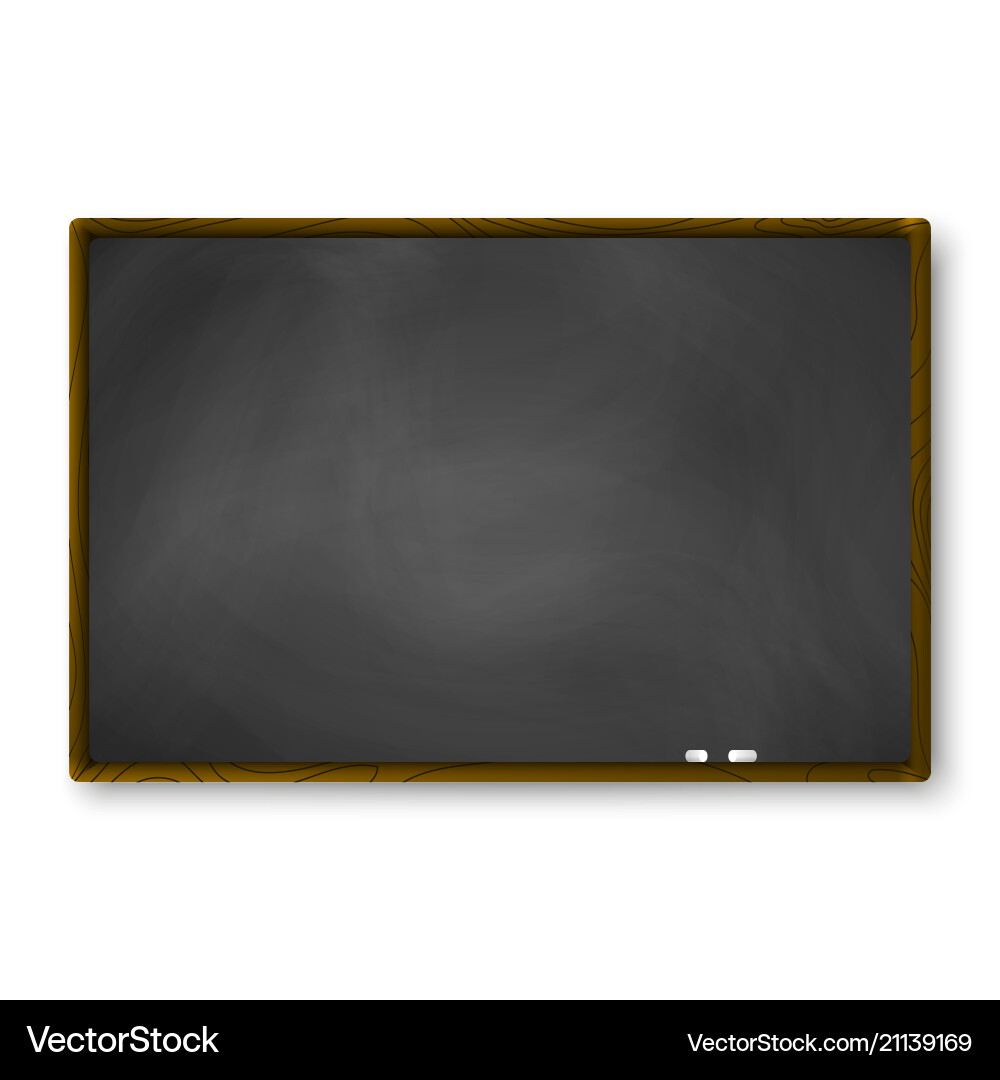 Rustic Chalkboard with Frame Vector Image