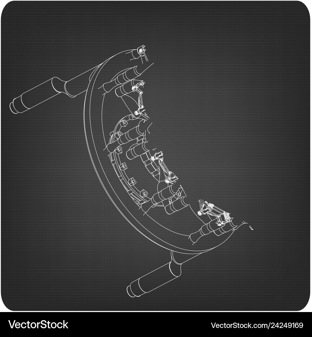 Technical pattern on a gray Technical pattern on a gray vector image