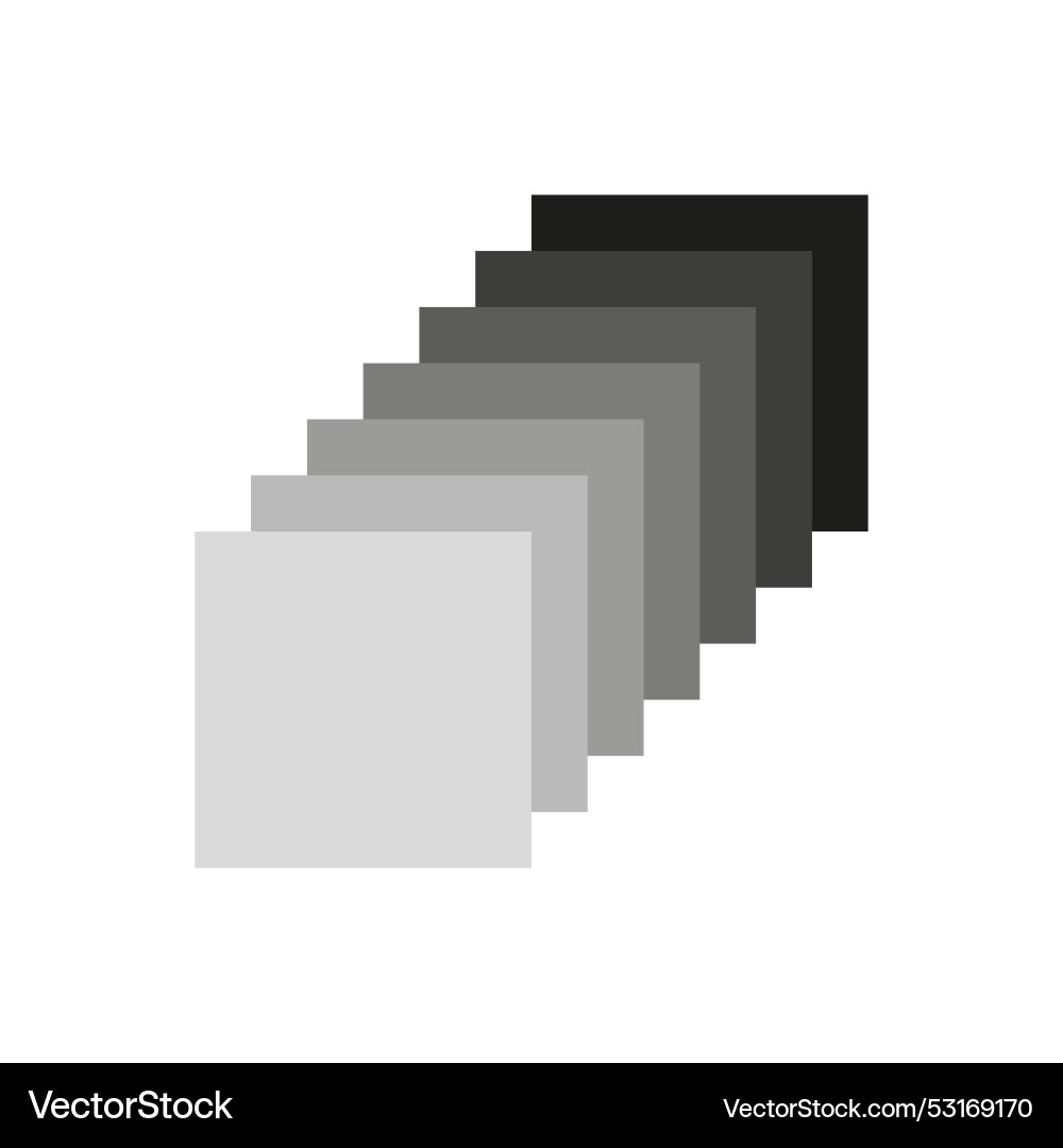 Gradient square layers geometric design Gradient square layers geometric design vector image