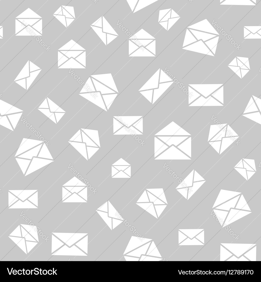 Seamless pattern with mail envelopes Vector Image