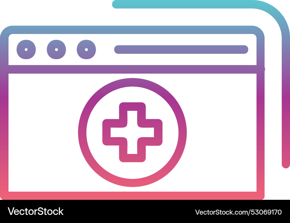 Web site line gradient design Vector Image