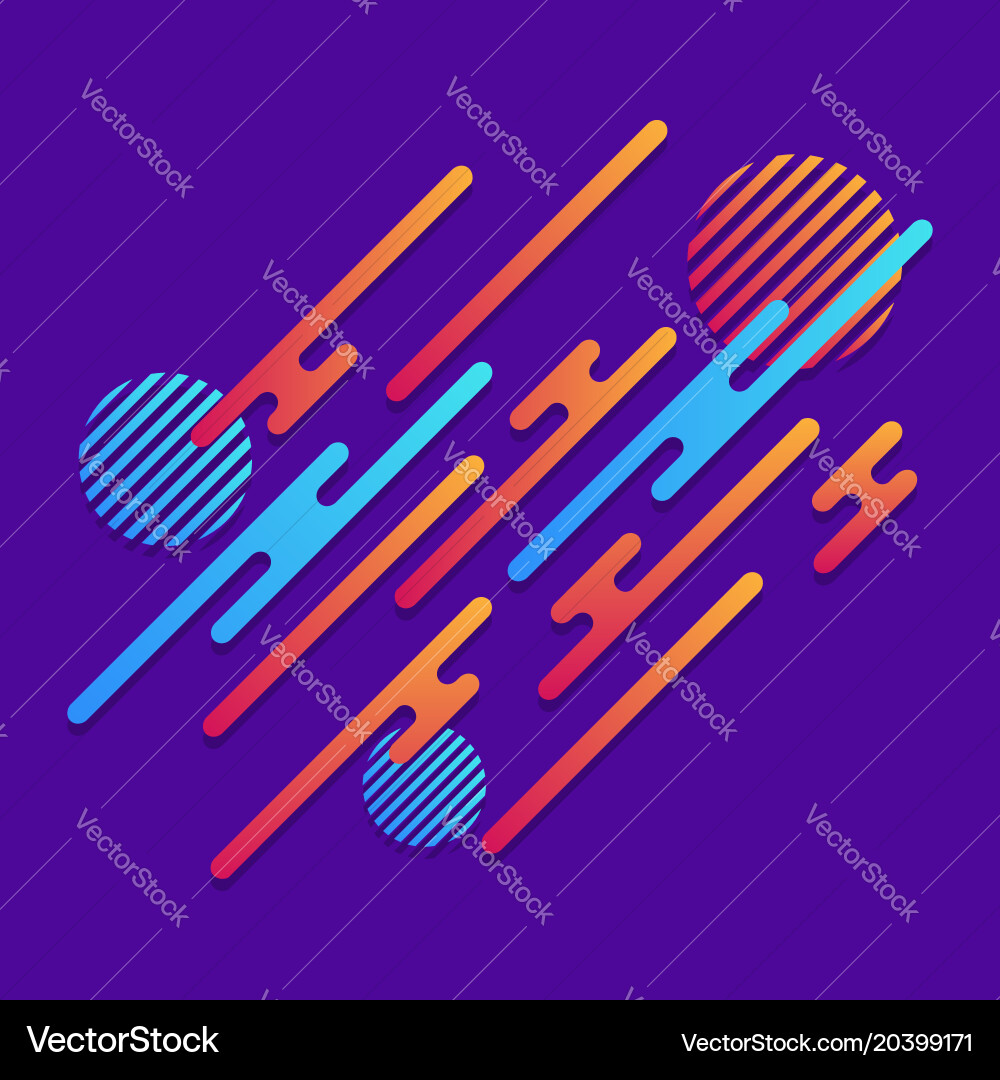 Abstract geometric background dynamic pattern vector image