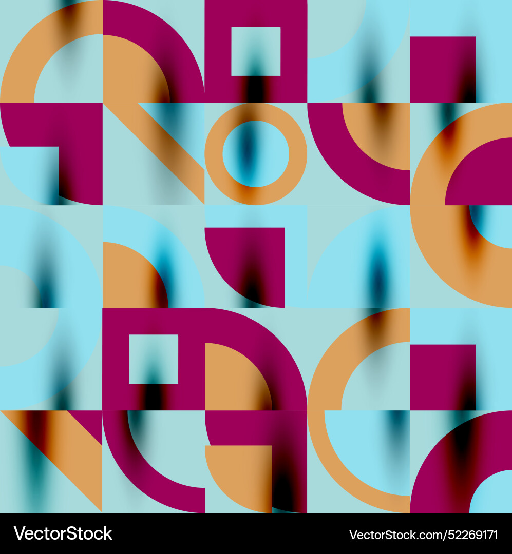 Neo memphis geometric pattern with circles Neo memphis geometric pattern with circles vector image