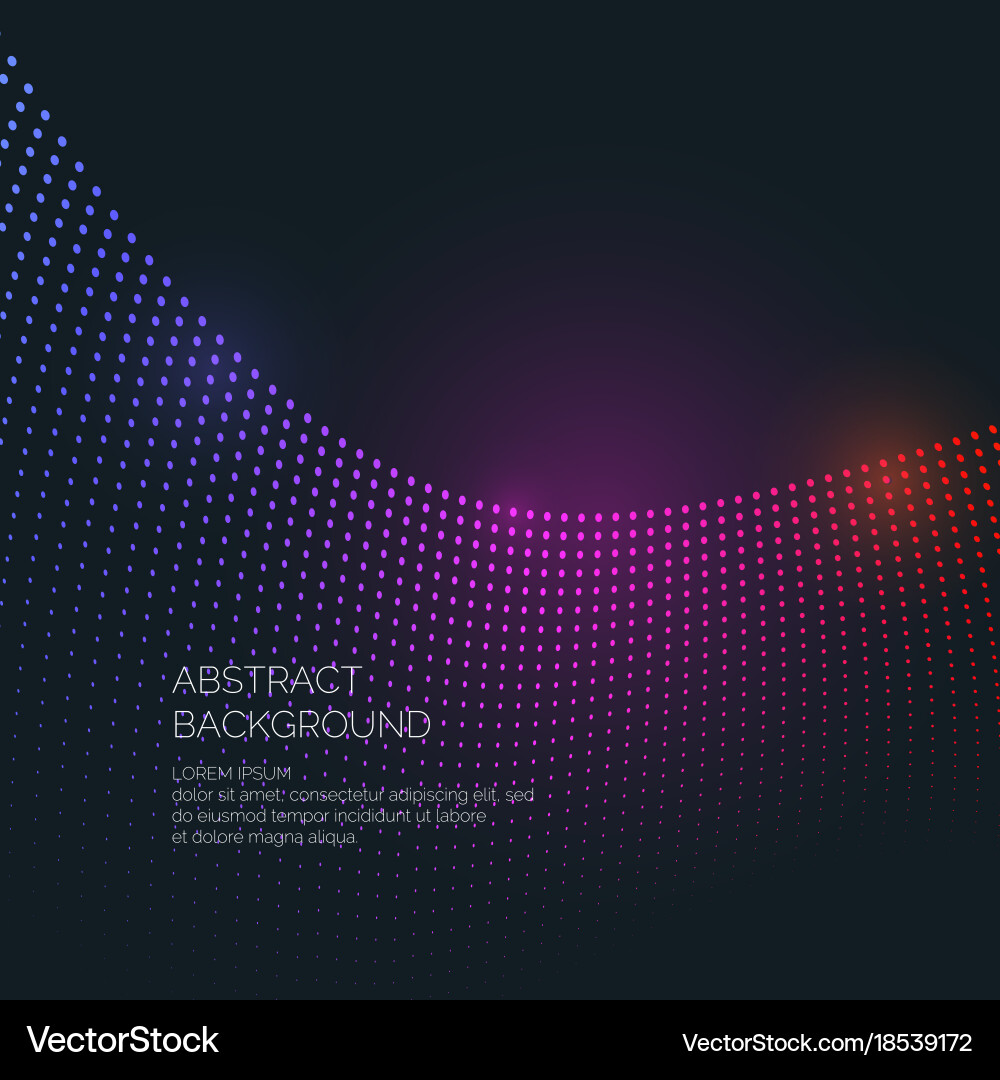 Abstract background with a colored dynamic vector image