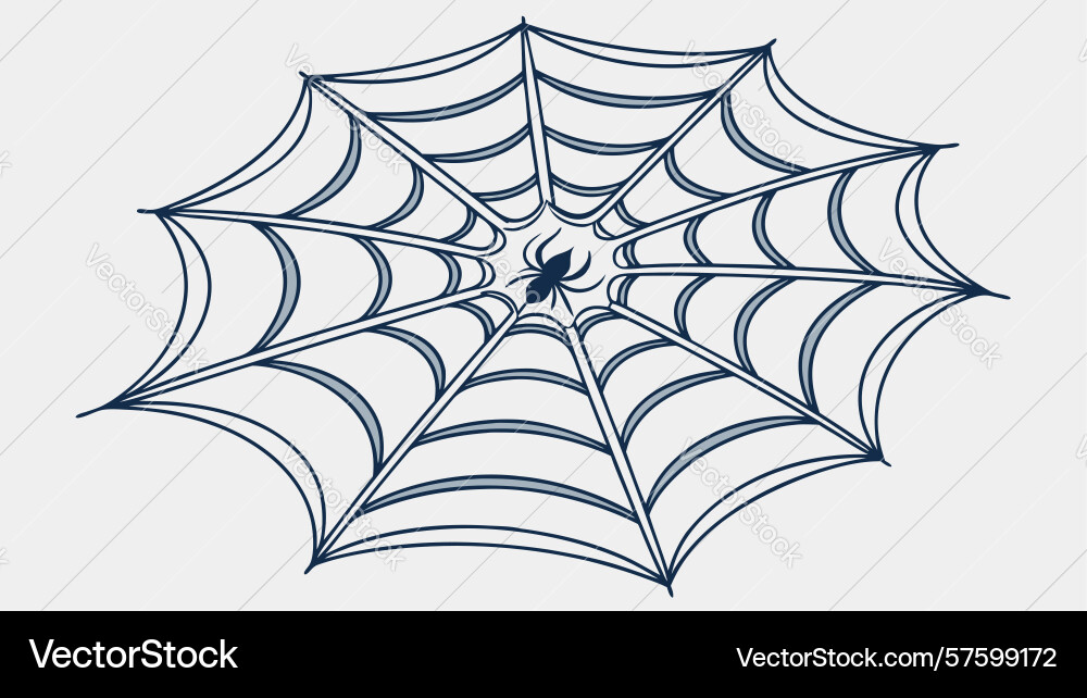 Intricate spider web design generative ai vector image