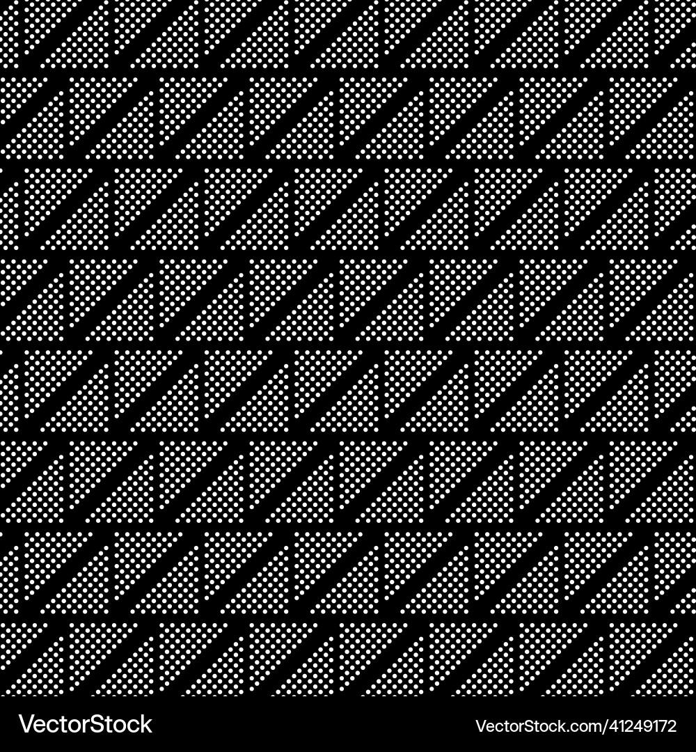 Monochrome pointillism pattern background vector image