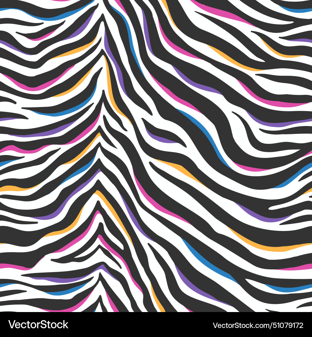 Seamless abstract pattern featuring a zebra Seamless abstract pattern featuring a zebra vector image