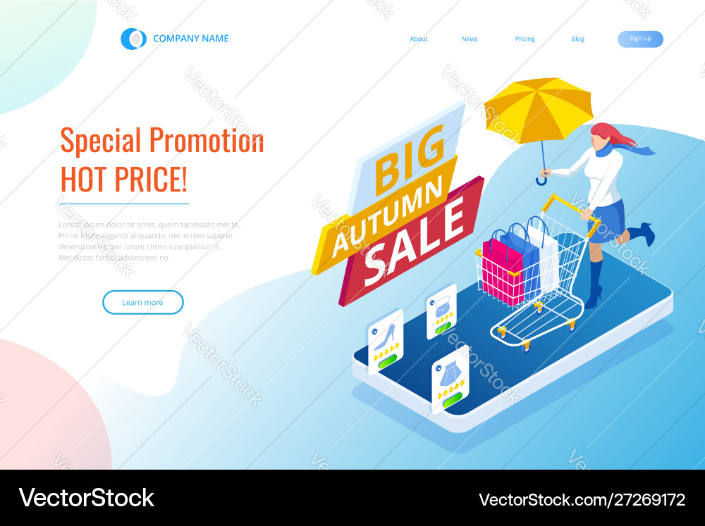 Web page design templates collection autumn Web page design templates collection autumn vector image