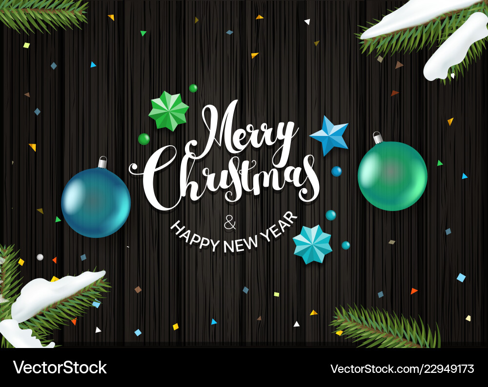 Happy holidays wishing card template top view Happy holidays wishing card template top view vector image