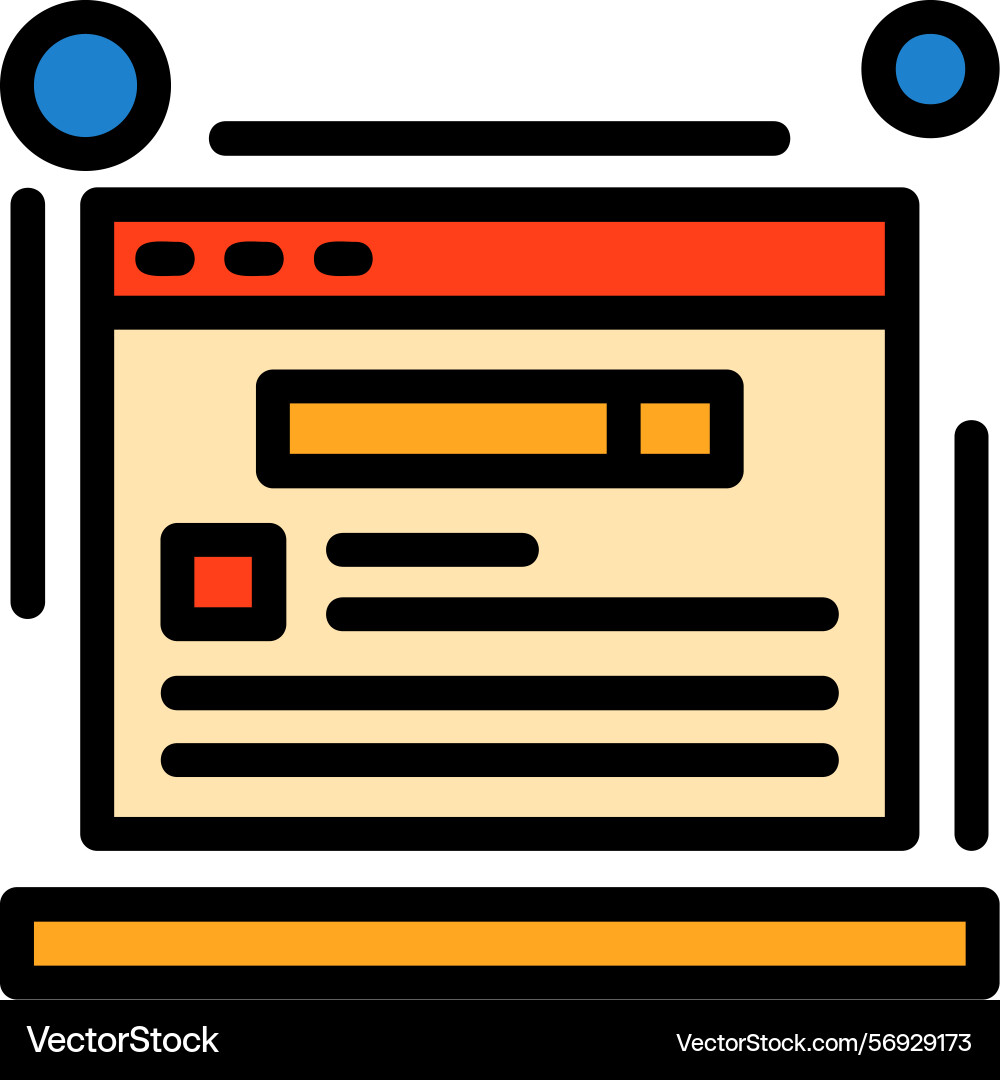 Schema markup line filled style icon design Vector Image