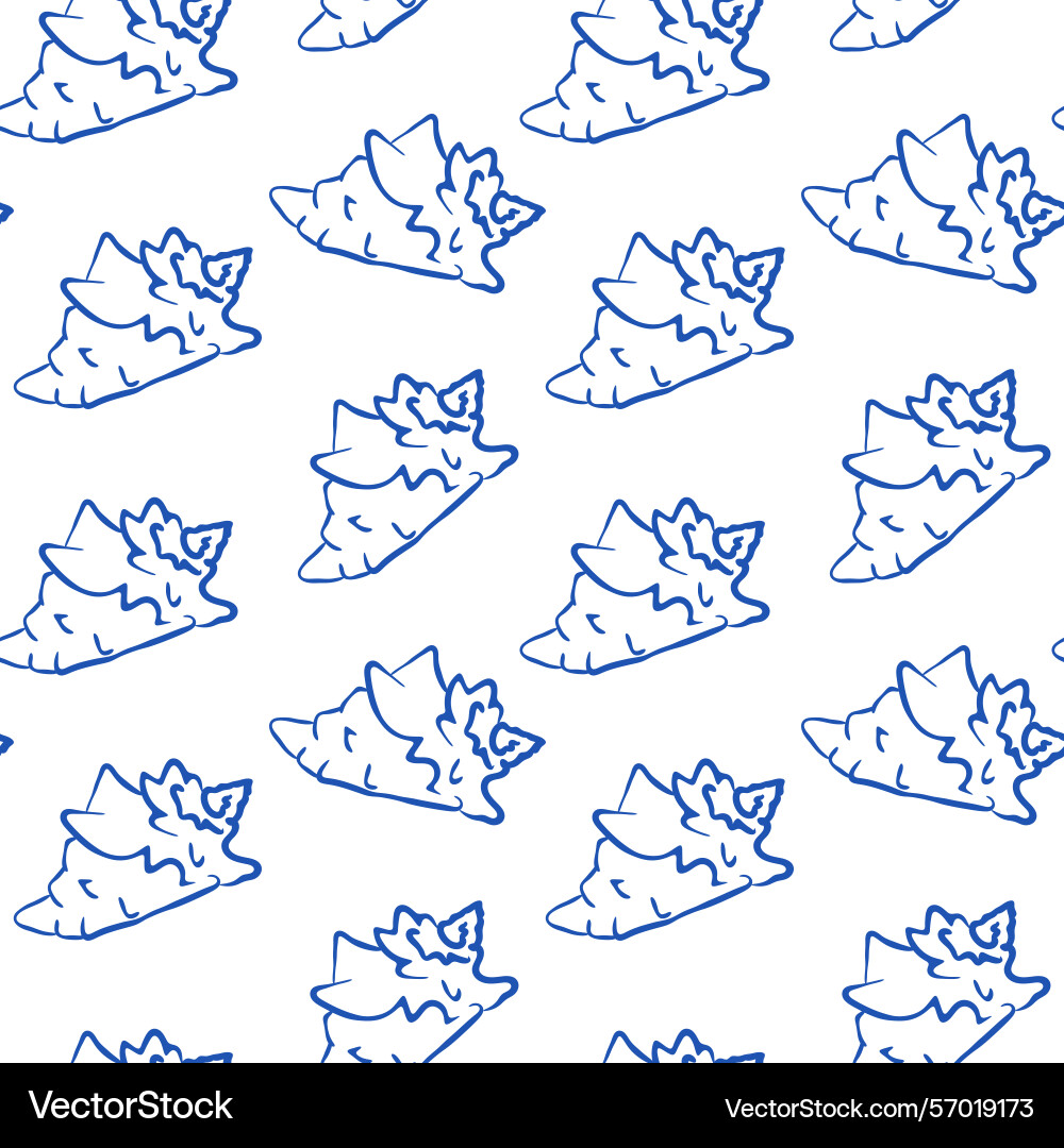 Stylized seashell pattern for decorative use Stylized seashell pattern for decorative use Vector Image
