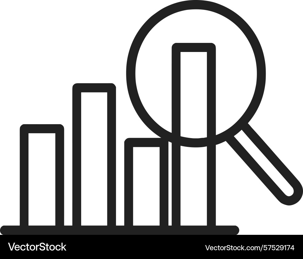 Data analysis and statistical trends displayed Data analysis and statistical trends displayed vector image