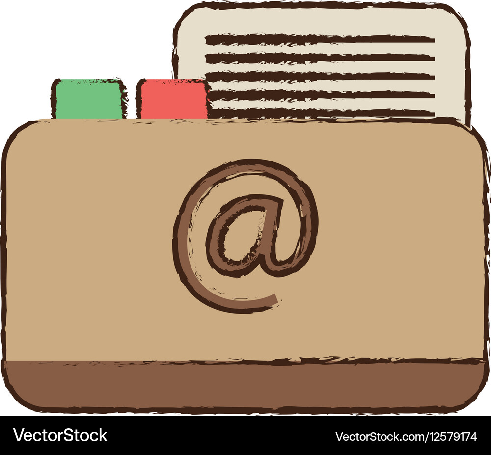 Drawing notepad web contacts book Vector Image