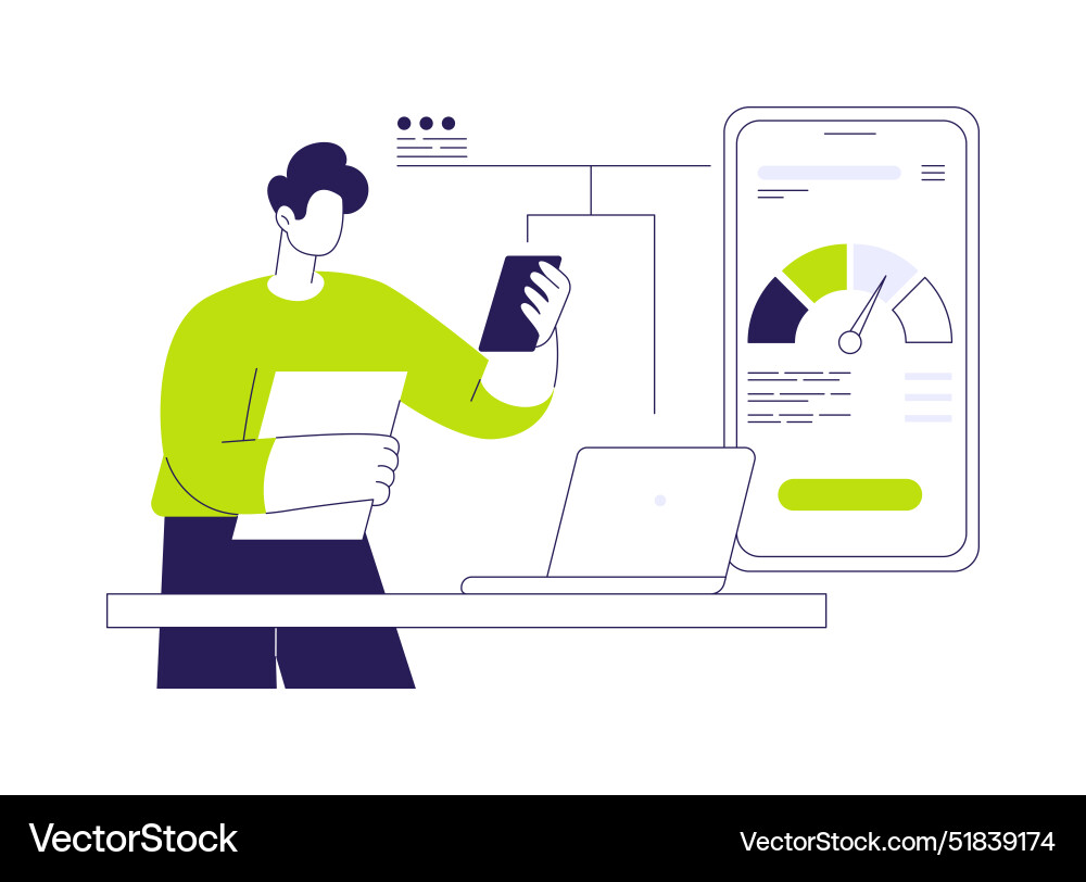 Interactive prototypes abstract concept Interactive prototypes abstract concept vector image