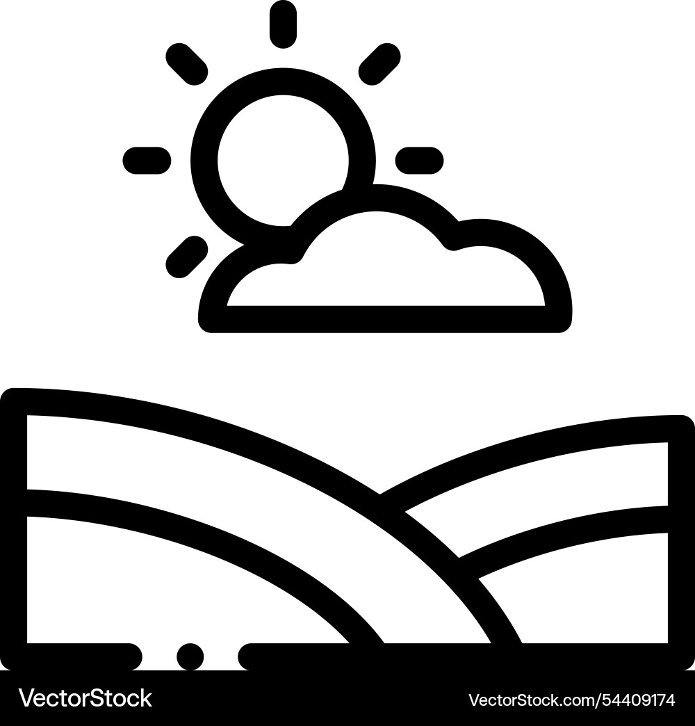 Lander icon thin linear style design isolated Lander icon thin linear style design isolated Vector Image
