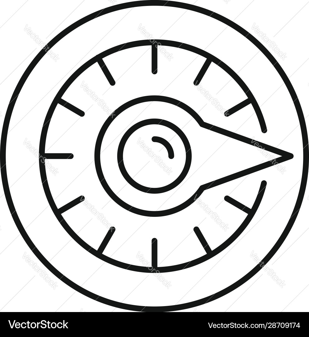 Quest timer icon outline style Quest timer icon outline style vector image