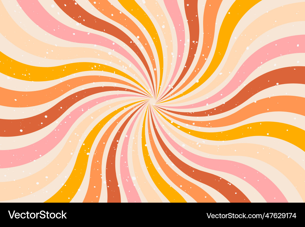 Retro Swirls - Colourful Twirl Background vector image