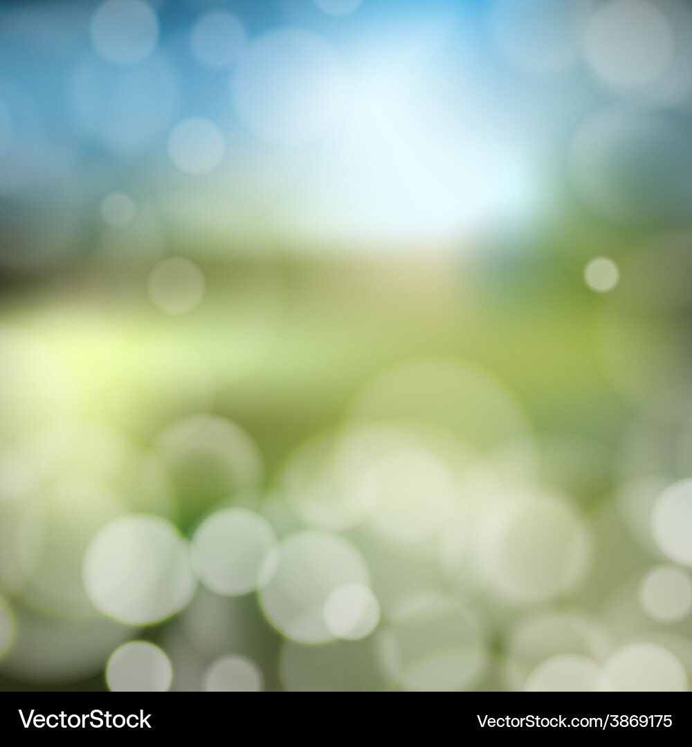 Blurry background with bokeh effect abstract vector image