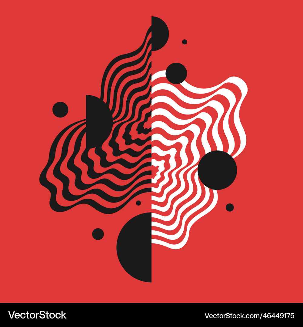 Modern background with abstract elements vector image
