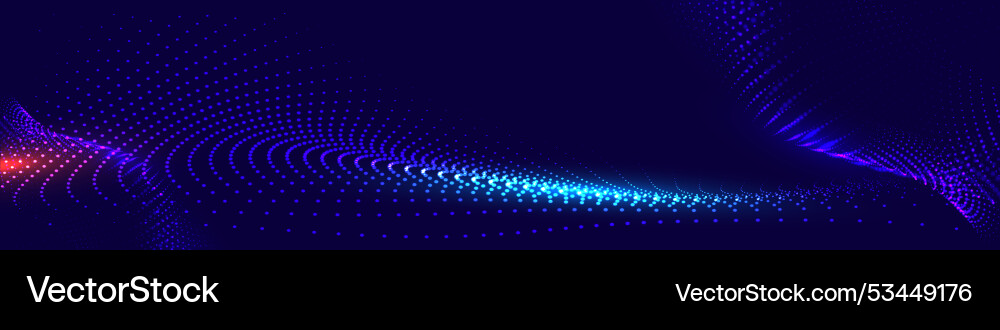 Cyber big data flow particles bokeh digital neura Cyber big data flow particles bokeh digital neura Vector Image