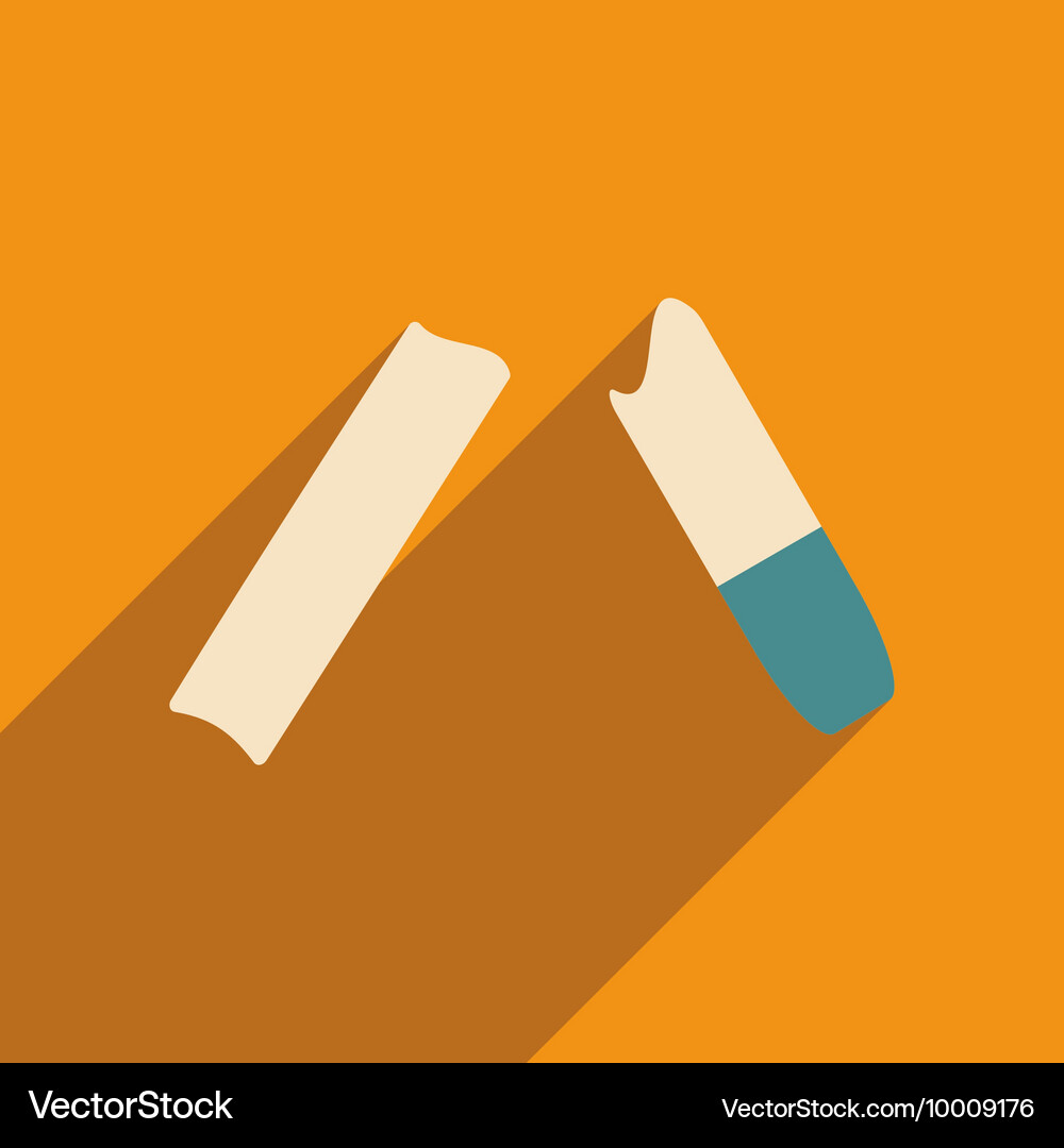 Flat with shadow icon and mobile application Vector Image
