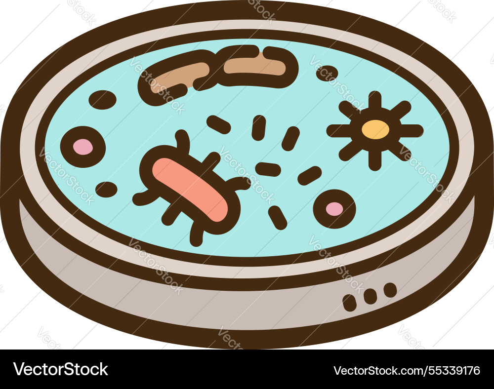 Mikrobiologie - Zweig der Wissenschaft doodle art Mikrobiologie - Zweig der Wissenschaft doodle art vektorbild