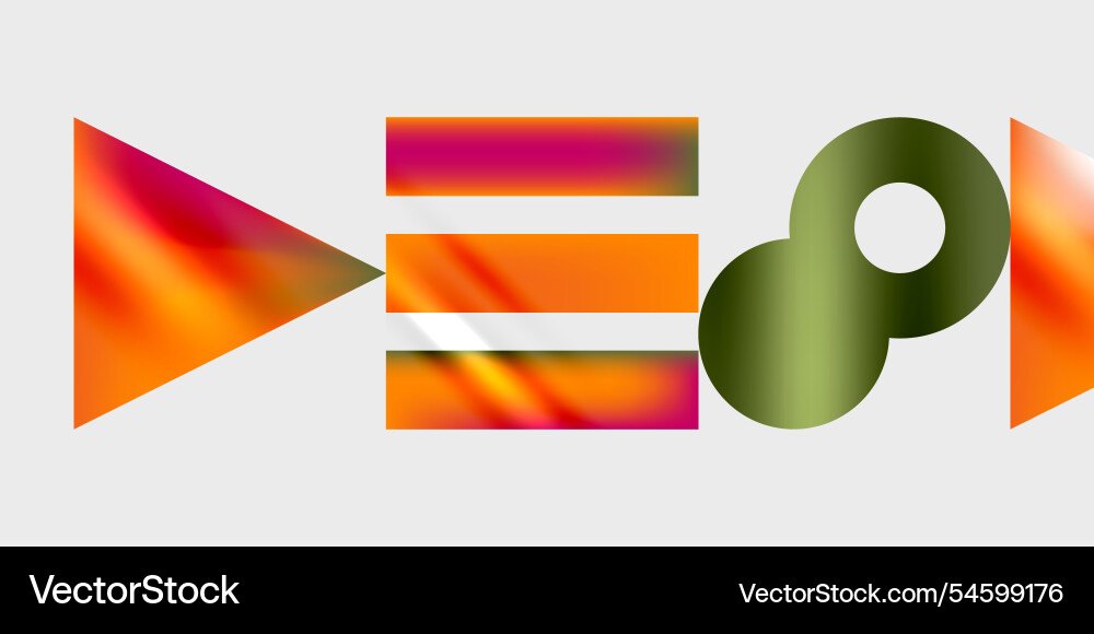 Triangles circles squares rectangles design Vector Image