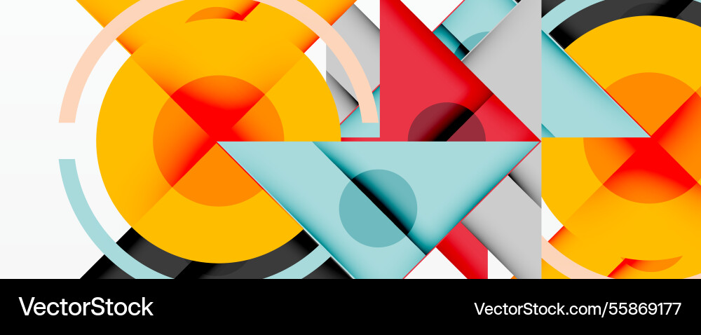 Geometric abstract design with layered triangles Geometric abstract design with layered triangles Vector Image