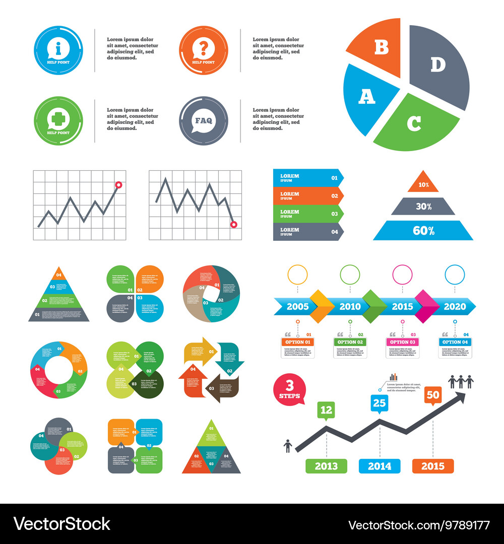 Help point icons question information symbol Vector Image