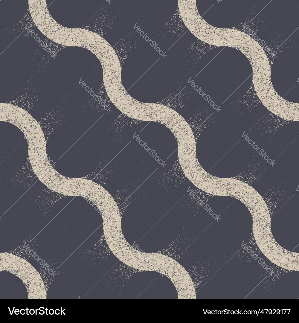 Intertwined wavy curved lines endless pattern Intertwined wavy curved lines endless pattern vector image