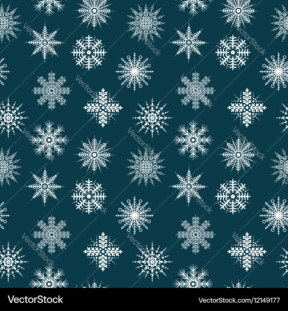 Snowflake Winter Pattern vector image