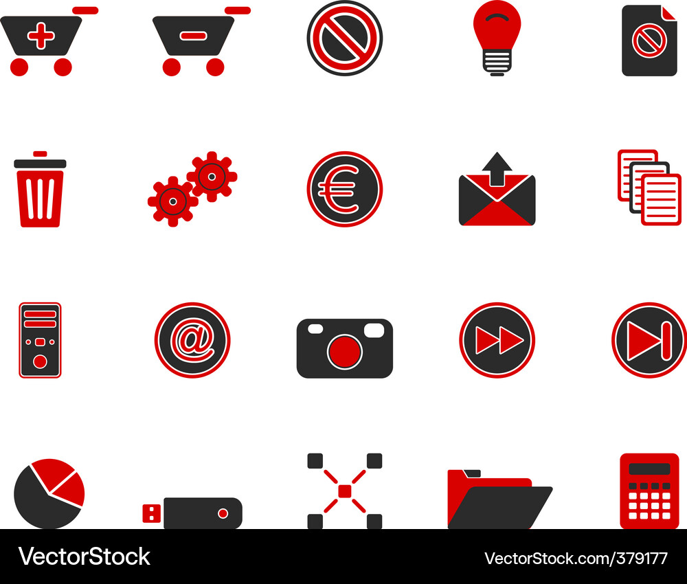 Web icons Vector Image