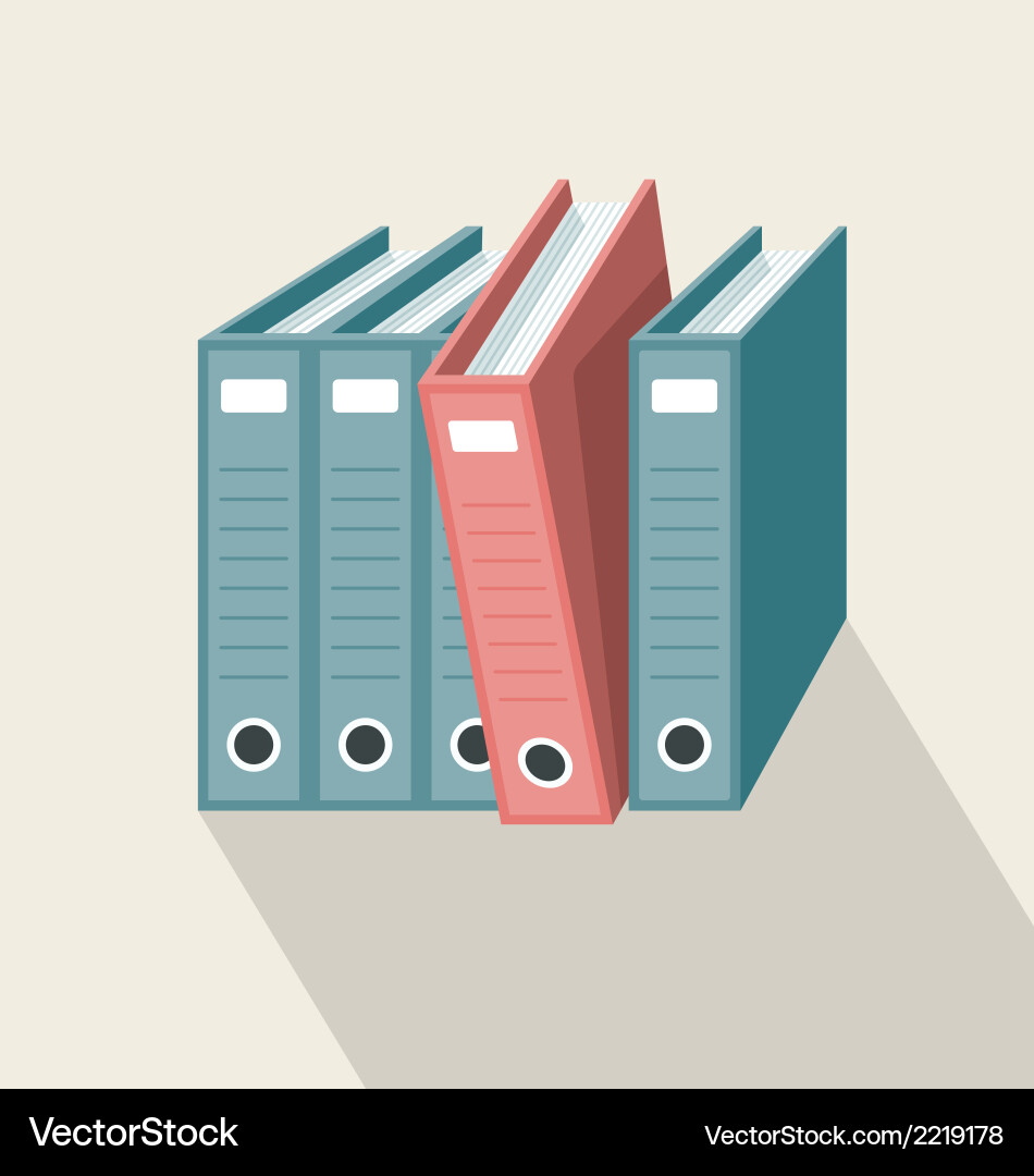 Archive folders Royalty Free Vector Image - VectorStock