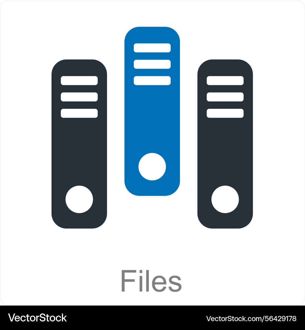 Files icon concept vector image