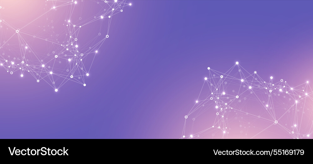 Global network connection banner design template Global network connection banner design template vector image