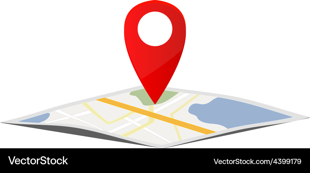 Map Navigation Pointer vector image