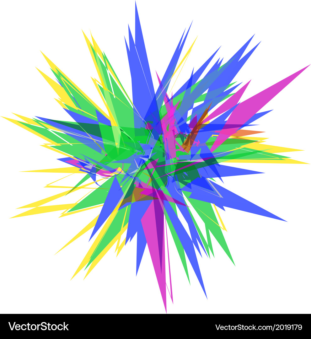 Polygon sharp object vector image