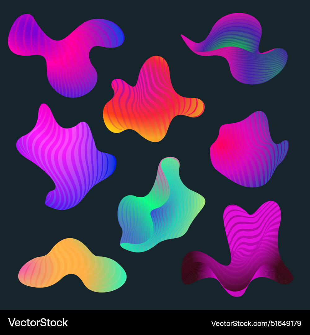 Simple shape assets to use for graphic design vector image