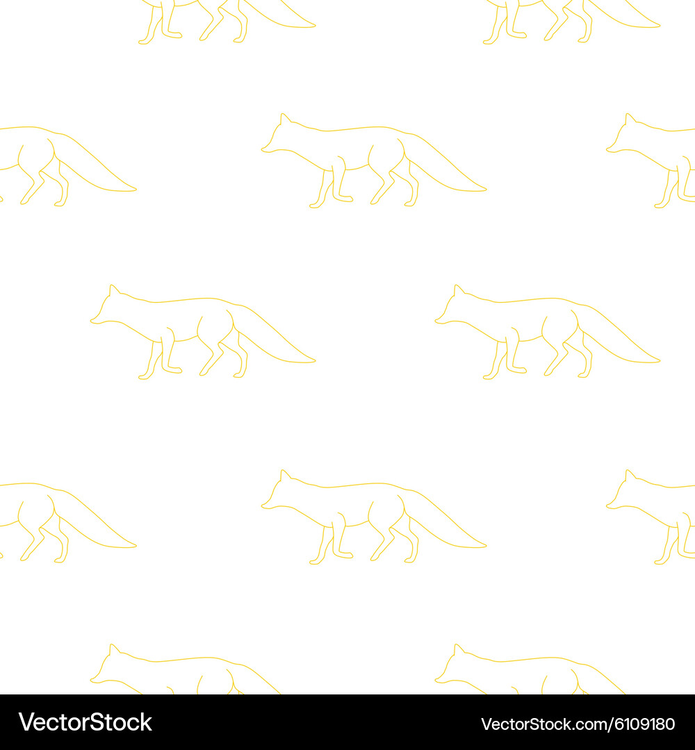 Fox pattern Vector Image
