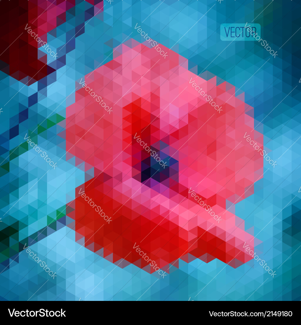 Geometric Retro Mosaic Pattern vector image