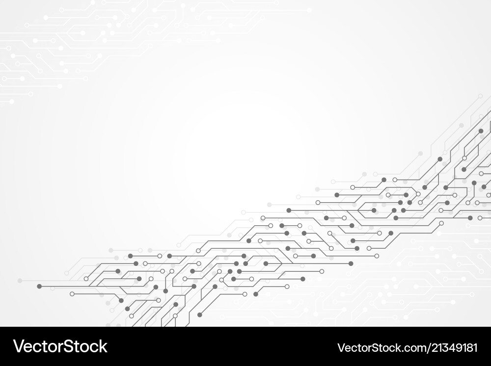 Abstract Circuit Technology Background Vector Image