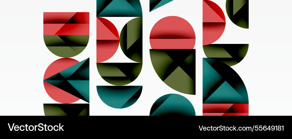 Abstract geometric pattern with intersecting vector image