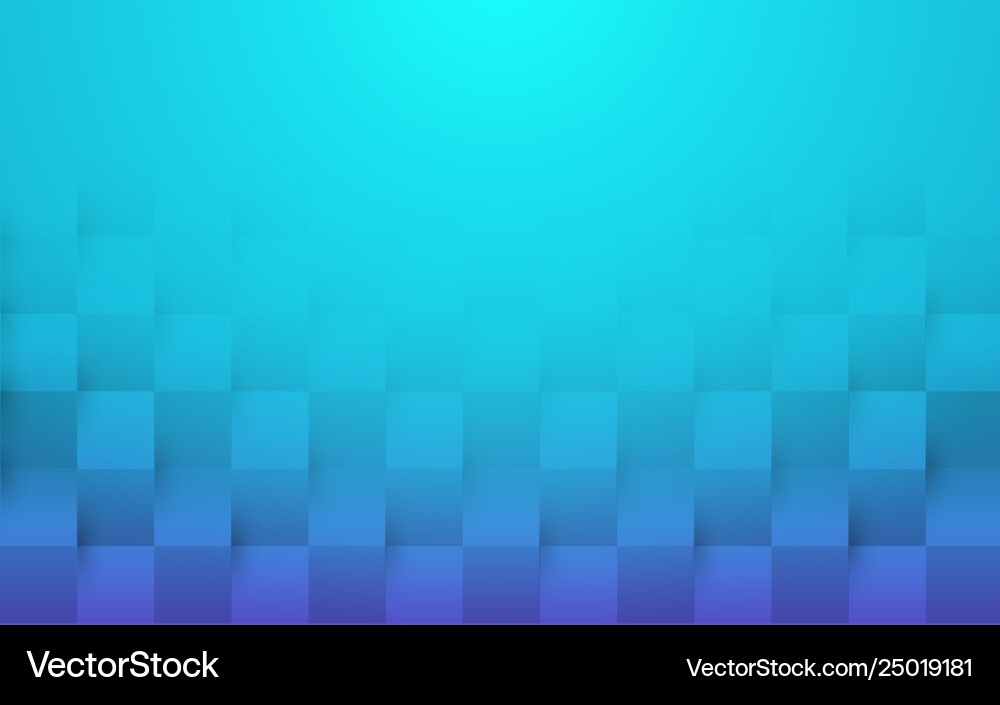 Blue Abstract 3D Cube Pattern Vector Image